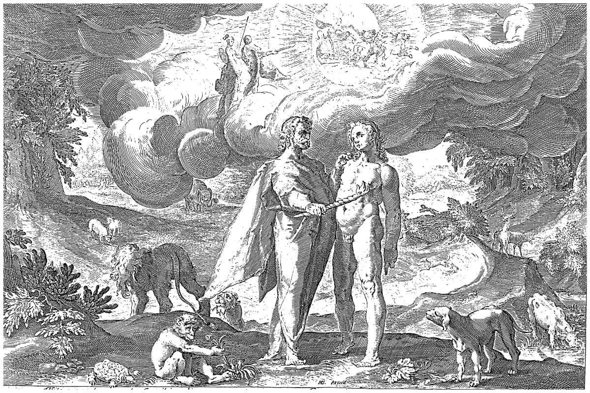 Prometeo crea l'uomo e ruba il fuoco