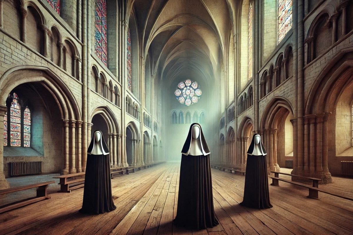 Monache senza volto del monastero di Torba